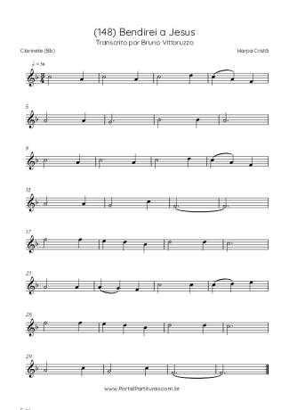 Harpa Cristã  score for Clarinet (Bb)