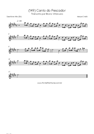 Harpa Cristã  score for Alto Saxophone