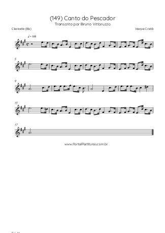 Harpa Cristã  score for Clarinet (Bb)