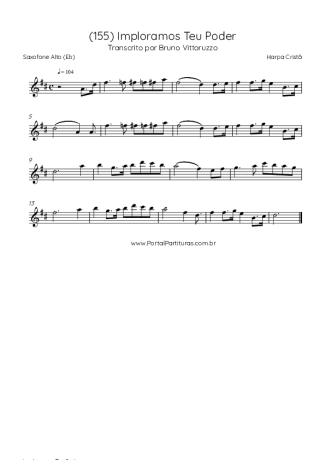 Harpa Cristã  score for Alto Saxophone