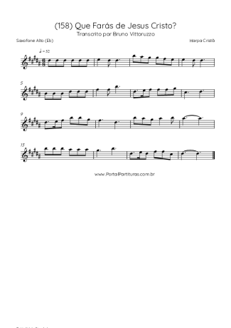 Harpa Cristã  score for Alto Saxophone