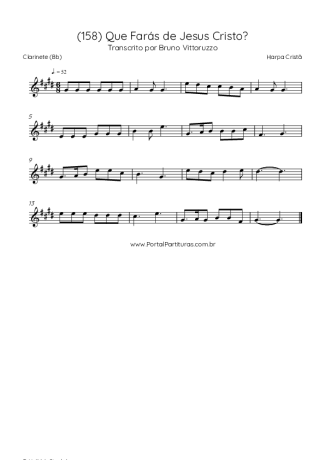 Harpa Cristã  score for Clarinet (Bb)