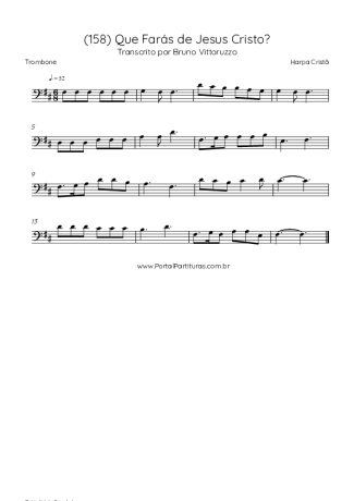 Harpa Cristã  score for Trombone