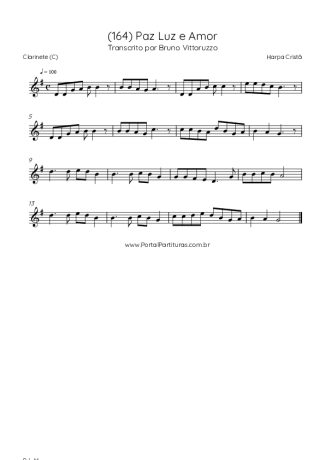 Harpa Cristã  score for Clarinet (C)