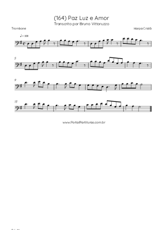 Harpa Cristã  score for Trombone