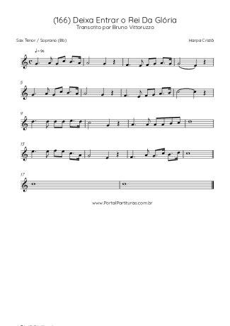 Harpa Cristã  score for Tenor Saxophone Soprano (Bb)