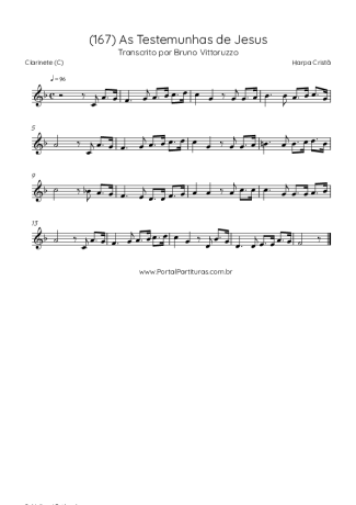 Harpa Cristã  score for Clarinet (C)