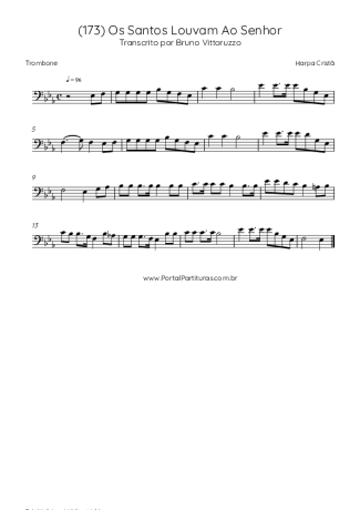 Harpa Cristã  score for Trombone