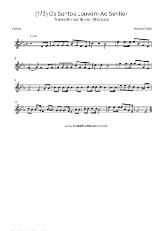 Harpa Cristã  score for Violin