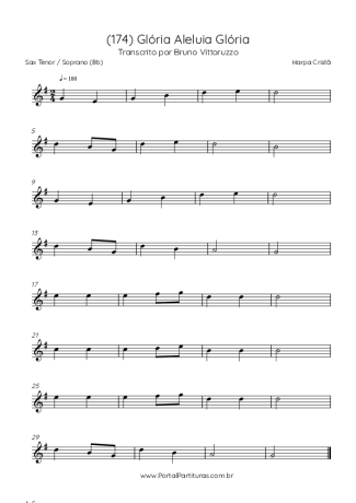 Harpa Cristã  score for Tenor Saxophone Soprano (Bb)