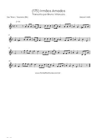 Harpa Cristã  score for Tenor Saxophone Soprano (Bb)