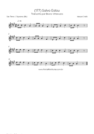 Harpa Cristã  score for Tenor Saxophone Soprano (Bb)