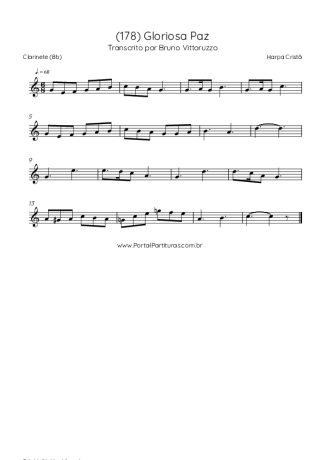 Harpa Cristã  score for Clarinet (Bb)