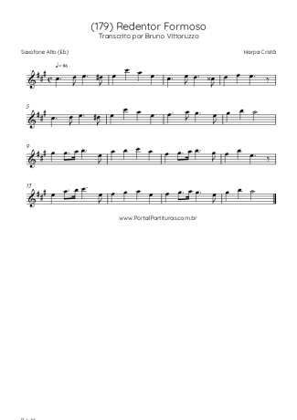 Harpa Cristã  score for Alto Saxophone