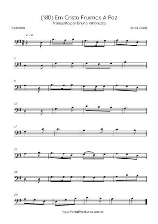 Harpa Cristã  score for Cello