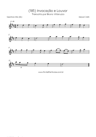 Harpa Cristã  score for Alto Saxophone