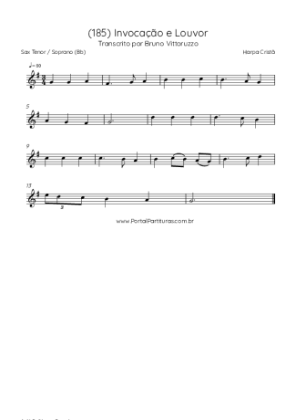 Harpa Cristã  score for Tenor Saxophone Soprano (Bb)