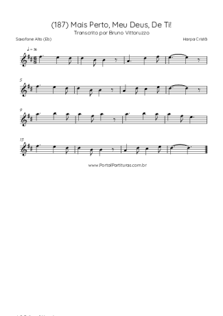 Harpa Cristã  score for Alto Saxophone