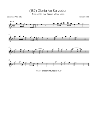 Harpa Cristã  score for Alto Saxophone