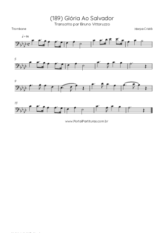 Harpa Cristã  score for Trombone