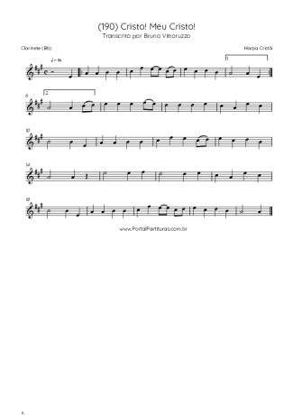 Harpa Cristã  score for Clarinet (Bb)