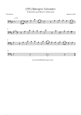 Harpa Cristã  score for Trombone