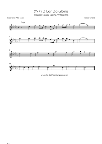 Harpa Cristã  score for Alto Saxophone