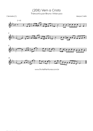 Harpa Cristã  score for Clarinet (C)