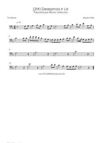 Harpa Cristã  score for Trombone