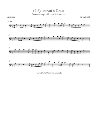 Harpa Cristã  score for Cello