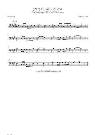 Harpa Cristã  score for Trombone