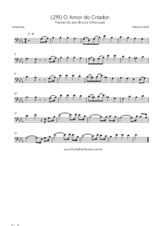 Harpa Cristã  score for Cello