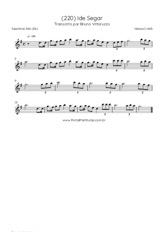 Harpa Cristã  score for Alto Saxophone