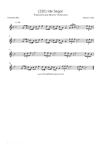 Harpa Cristã  score for Clarinet (Bb)