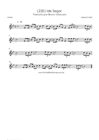 Harpa Cristã  score for Violin