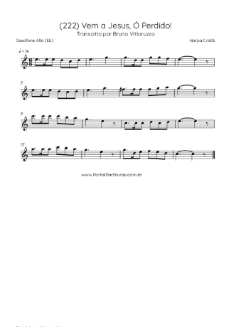 Harpa Cristã  score for Alto Saxophone