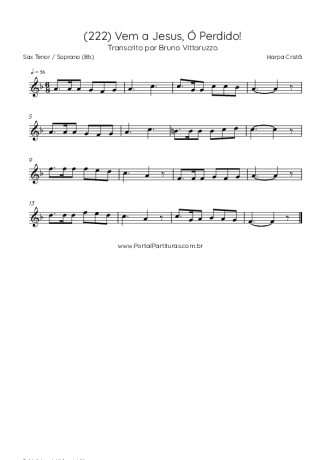 Harpa Cristã  score for Tenor Saxophone Soprano (Bb)