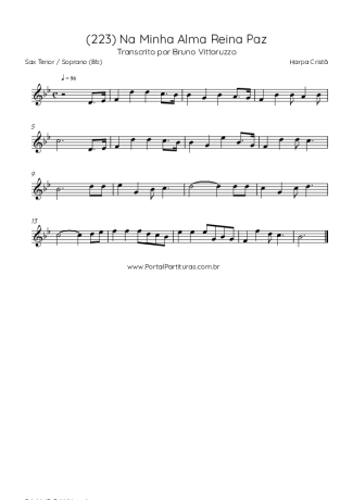 Harpa Cristã  score for Tenor Saxophone Soprano (Bb)