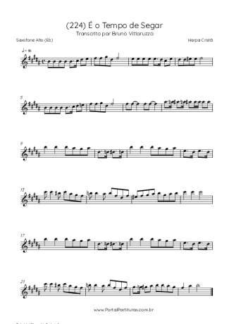 Harpa Cristã  score for Alto Saxophone