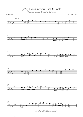 Harpa Cristã  score for Cello