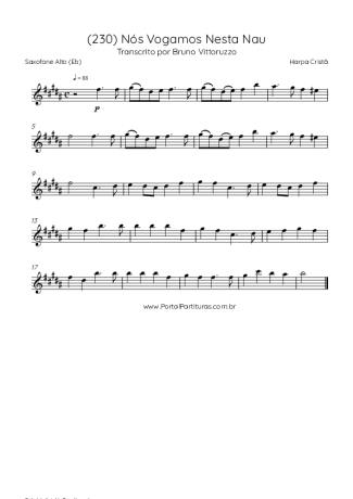 Harpa Cristã  score for Alto Saxophone