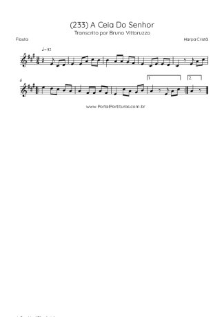 Harpa Cristã  score for Flute