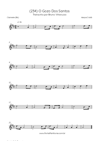 Harpa Cristã  score for Clarinet (Bb)