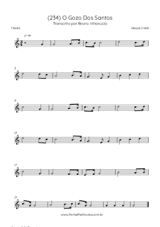 Harpa Cristã  score for Flute