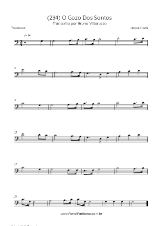 Harpa Cristã  score for Trombone