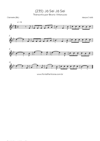 Harpa Cristã  score for Clarinet (Bb)