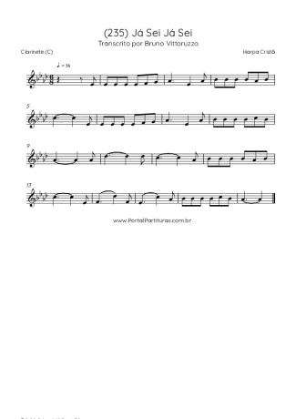 Harpa Cristã  score for Clarinet (C)