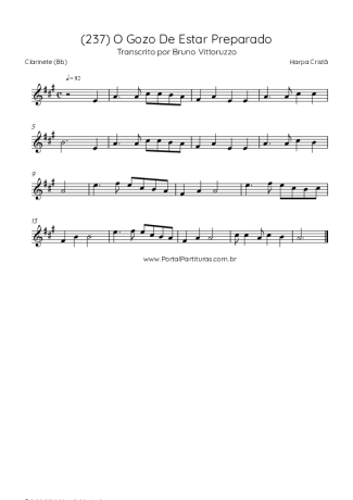 Harpa Cristã  score for Clarinet (Bb)