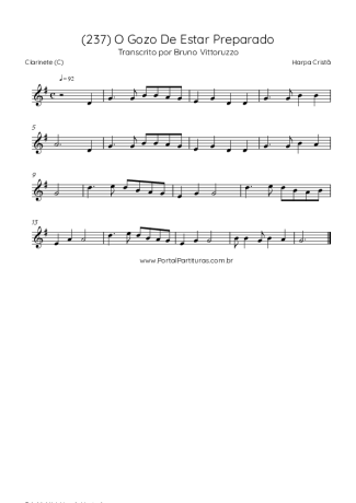 Harpa Cristã  score for Clarinet (C)