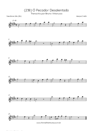 Harpa Cristã  score for Alto Saxophone